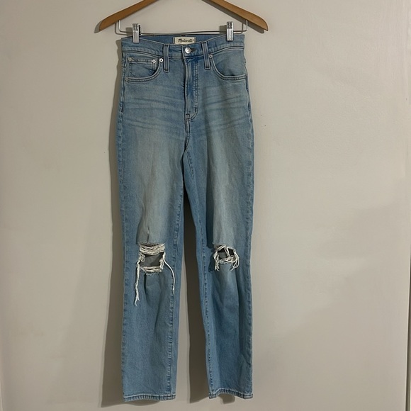 Madewell light wash  the perfect vintage straight jeans 24 - Picture 1 of 6
